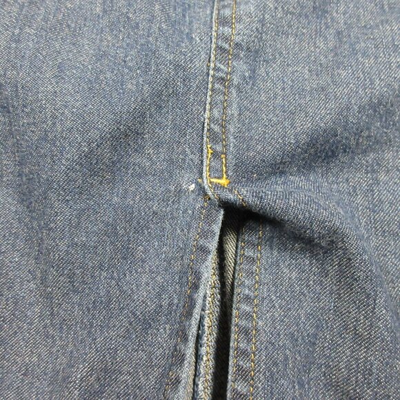 Eddie Bauer womens A-line maxi flap pocket denim jean skirt 16 EUC - Picture 9 of 9